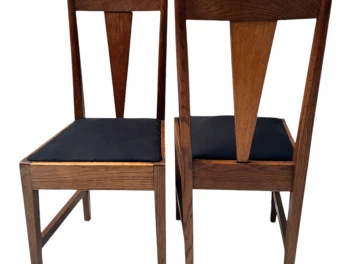 Willem Penaat Two Art Deco Amsterdamse School Chairs for Metz & Co. Amsterdam